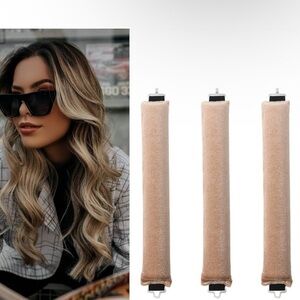 Blinken Heatless Curling Rods in Tan 6 Pairs